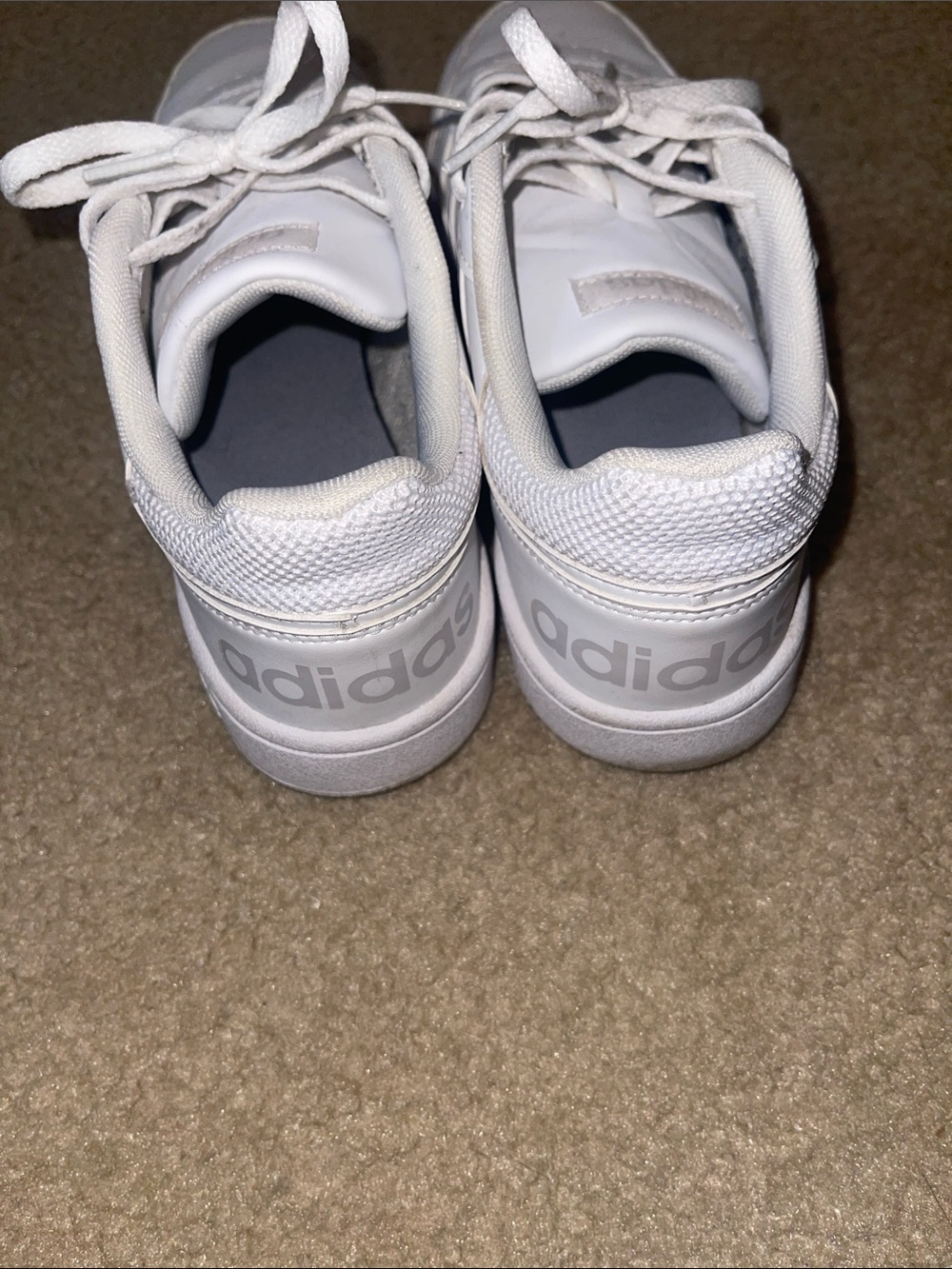 Adidas White Low-Top Lace-Up Sneakers - Picture 4 of 6